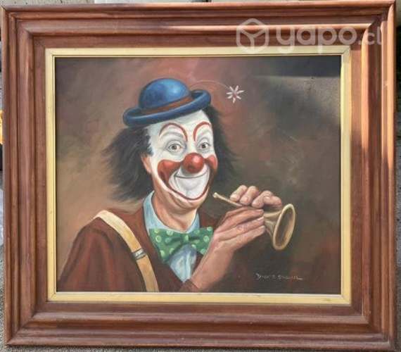 Cuadro con marco de madera natural