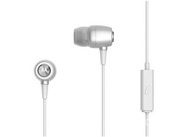 Audífono Motorola Earbuds Manos Libres Metal Plata