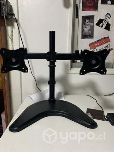 Soporte 2 monitores articulado 13&quot; a 27&quot; 360°