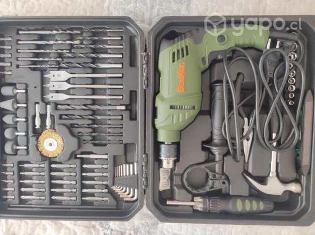 Taladro percutor kit completo