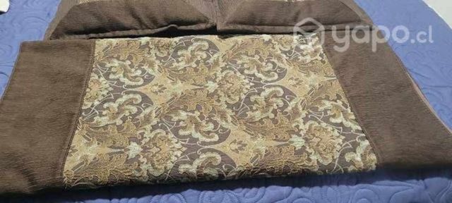 Faldón cama 2 plazas para sector pies y 2 cojines