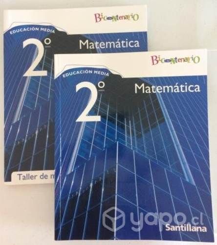 Libro y Taller Matemática Bicentenario 2° Medio