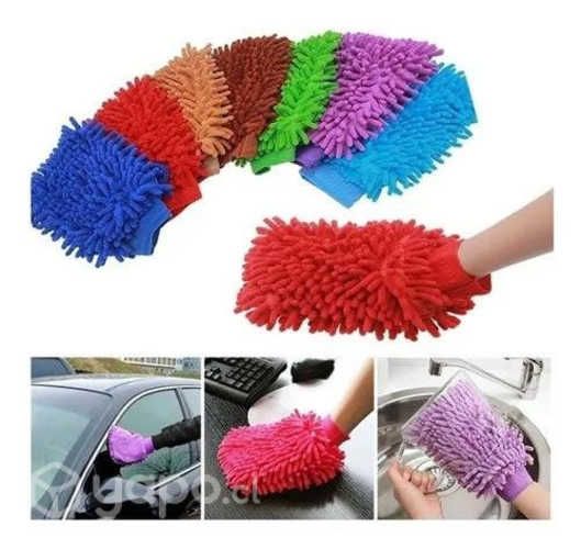 Guante Microfibra Limpieza Vidrios Hogar Pol