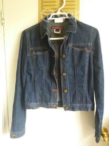 Chaqueta mezclilla corta azul marino