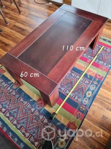 Mesa de centro y 2 mesas laterales de madera