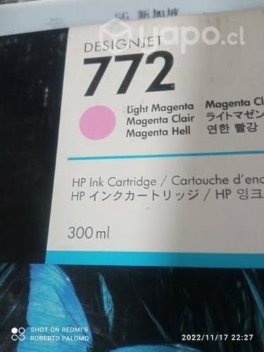 Tintas HP 772 colores originales de 300ml
