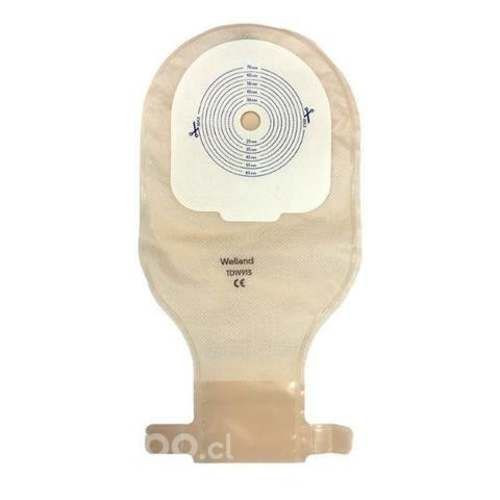 Placa + bolsa de colostomía