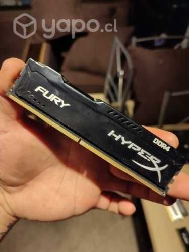 2 x 4Gb HyperX 2400 Mhz y 2 x 4gb Ballistix 2666Mh