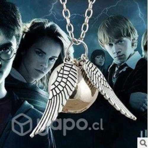 Collar Snich dorada alas plateadas Nuevos