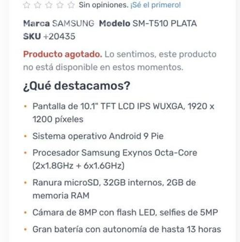 Tablet Samsung tab a 10.1