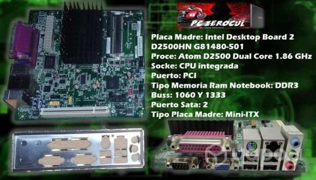 Placa Madre Intel Desktop Board 2 D2500HN
