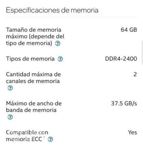 Procesador Intel core pentium gold