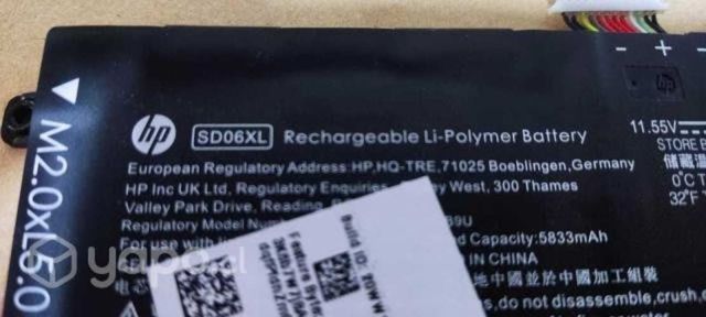 Bateria Original HP SD06XL para Omen 15-ek