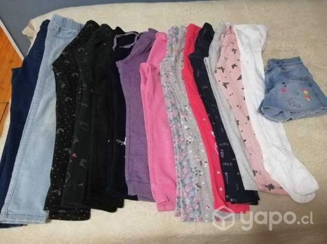 Lote de calzas y pantalones niña