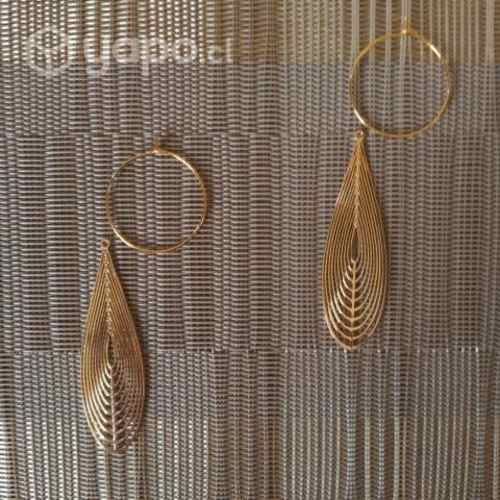 Hermosos aros. Pendientes diseño gota de agua
