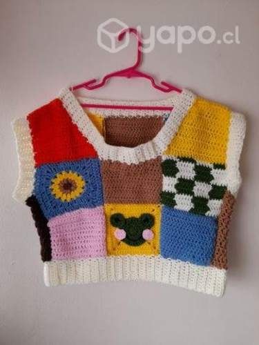 Chaleco vest tejido a crochet