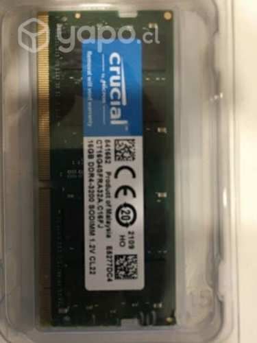 SO-DIMM Memoria RAM Laptop 2GB y 4GB c/u