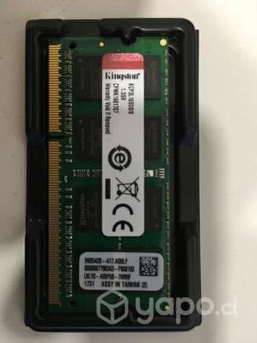 SO-DIMM Memoria RAM Laptop 2GB y 4GB c/u