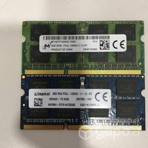 SO-DIMM Memoria RAM Laptop 2GB y 4GB c/u