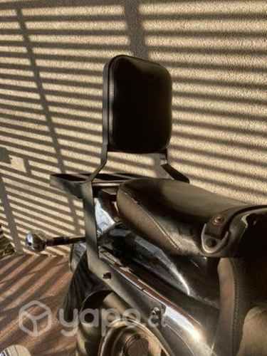 Parrilla con respaldo moto chopper