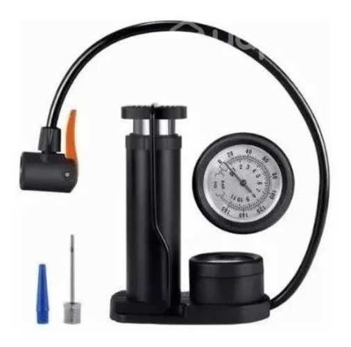 Bombín Inflador Con Medidor De Presión Bici Moto