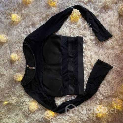 Crop top traslucido talla xs - s