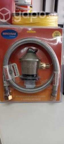 Kit Regulador+Flexible 1mt. certificado Sercogas