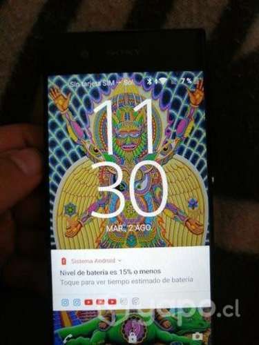 Telefono xperia Xa1 con detalles