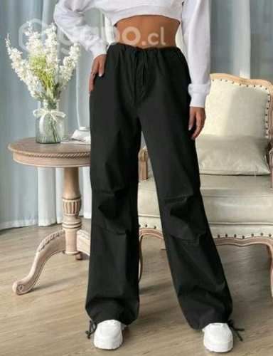 Pantalones parachute cargo shein