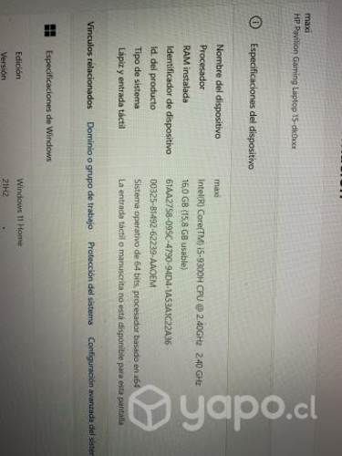 Notebook HP pavilion gamer