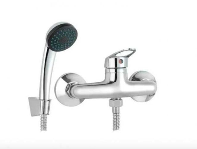 Llave Monomando Ducha Regulable Acero Cromado