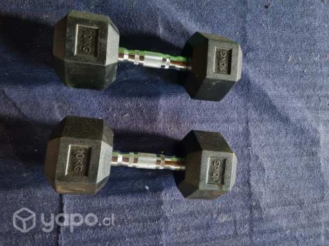 Par Mancuernas engomado 10kg c/u