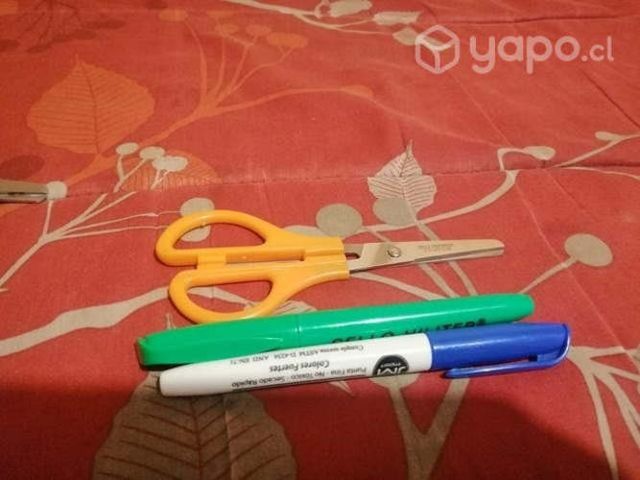 Kit Tijera + Destacador + Plumón Pizarra