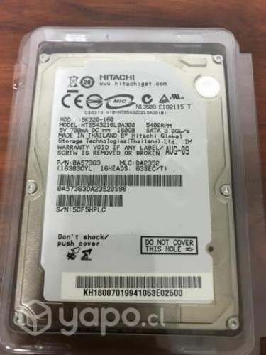 Disco Duro Notebook 160GB