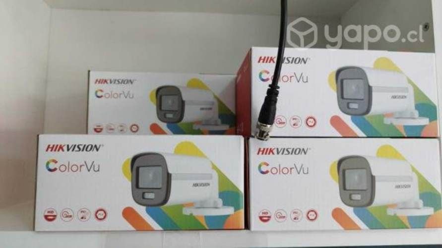 Kit 4 camaras color vu hikvision