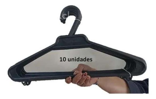 Pack 10 Colgadores de Ropa Plásticos