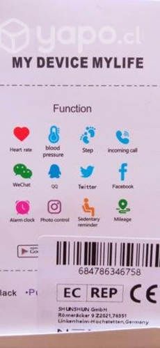 5 relojes inteligentes. (Smart bracelet)