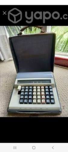 Sumadora antigua Contex en maletin De cuero