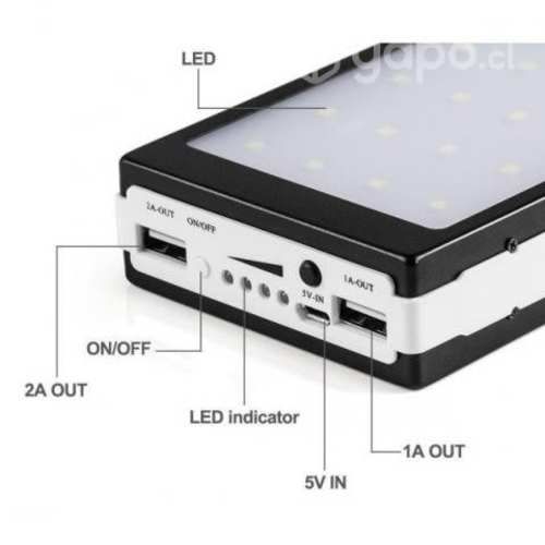Bateria Portatil Externa 20.000 Mah 2 Usb Powerban