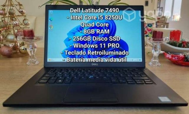 Notebook Corporativo Dell Latitude 7490 i5 8GB 256