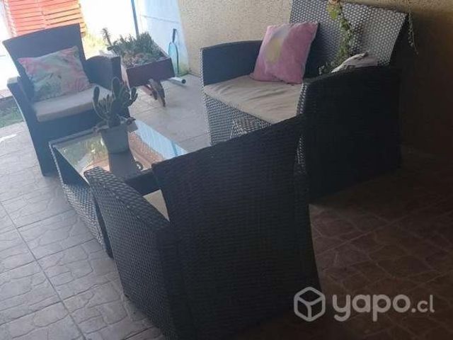 Terraza símil ratan