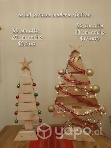 Arbol pascua madera
