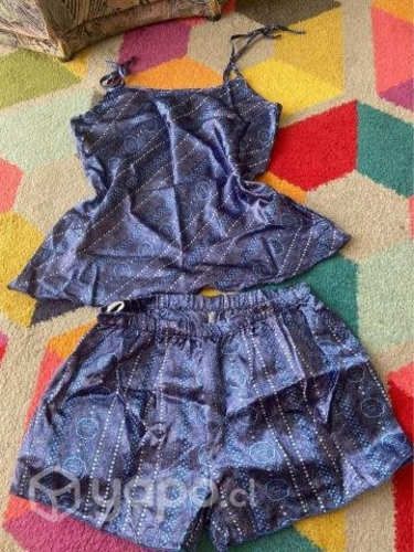 Pijama satin de mujer talla S. Nuevo