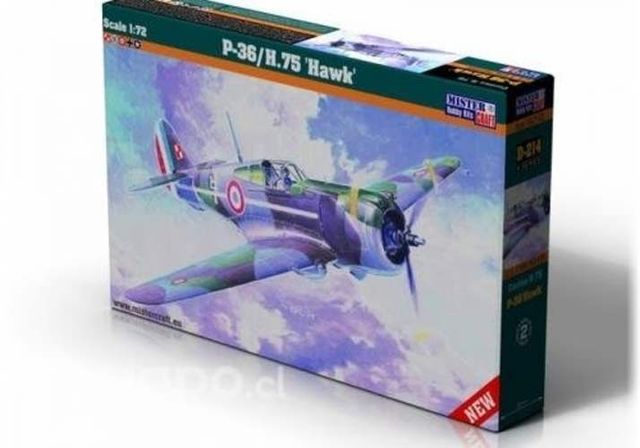 Maqueta Armable Avión De Caza P-36 Hawk, 1/72