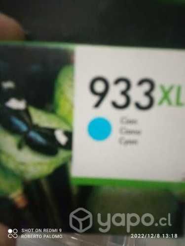 Tintas HP 933xl colores originales de alta