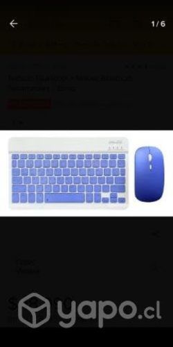 Teclado y mouse Bluetooth