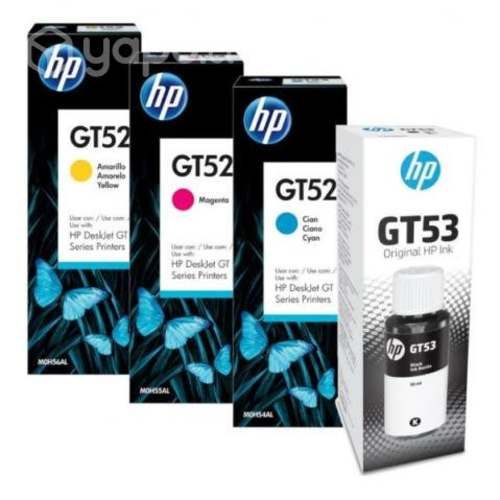 Juegos de tintas HP GT53 GT52 Negro y Colores