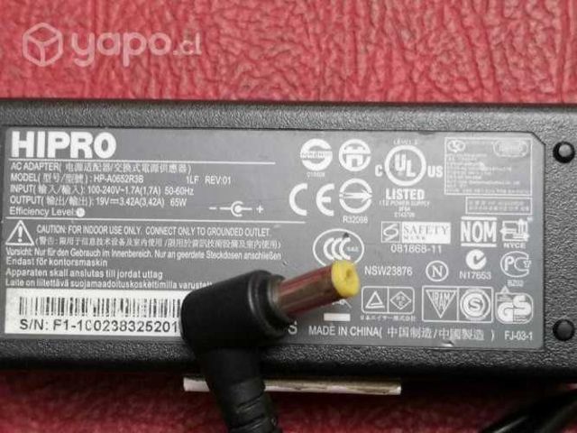 Cargadores Originales Toshiba-Hp-Sony