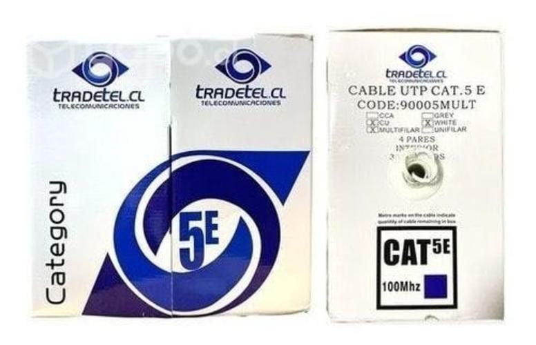 Cable Utp Interior Cat5E 100% Cobre 305 Metros