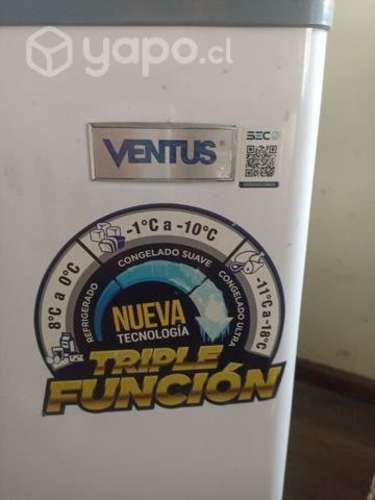 Conservadora Ventus 340 Lts Vidrio Curvo